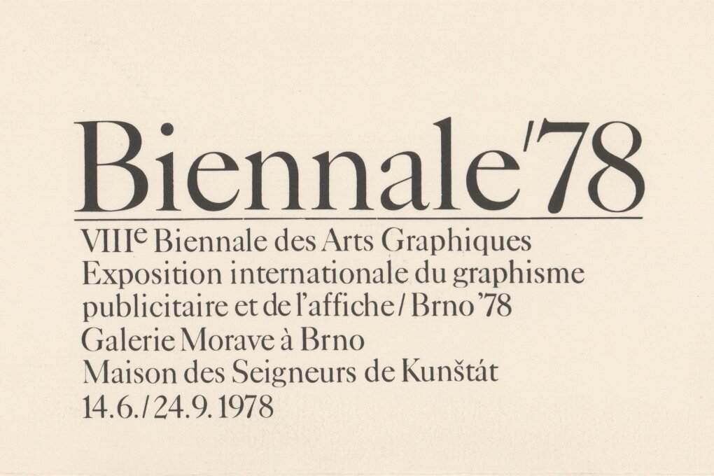 VIII. bienále užité grafiky Brno 1978